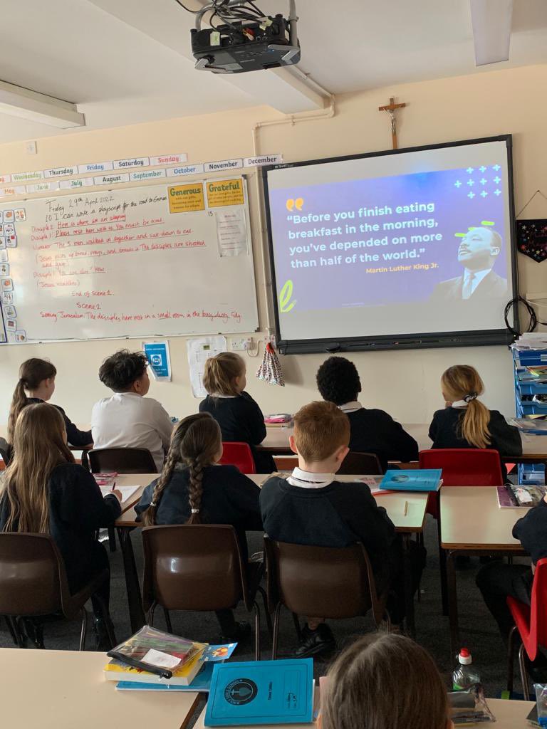 SoulsSchool's tweet photo. Year 3 enjoyed watching the CAFOD National Assembly @CAFODSchools @cafod.In their class it opened up a good discussion about the importance of not wasting food- the journey our food goes on before we get it #wastelessfood #LaudatoSi #lookafterourcommonhome https://t.co/6MMLlLsKh6