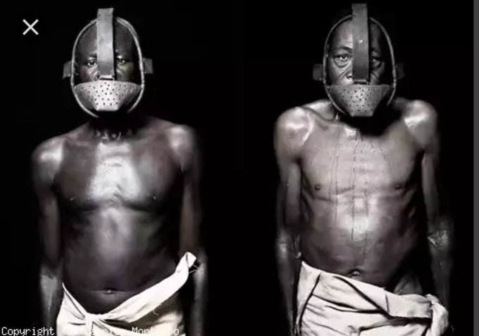 AfricanArchives's tweet photo. Slaves who dared to speak up to/against their master suffered the punishment of the Iron Mask. During the harvest of sugarcane, the iron masks were used to prevent them from tasting or eating the cane when they were thirsty or hungry.

⚠️THREAD⚠️ https://t.co/vnvHfosJzz
