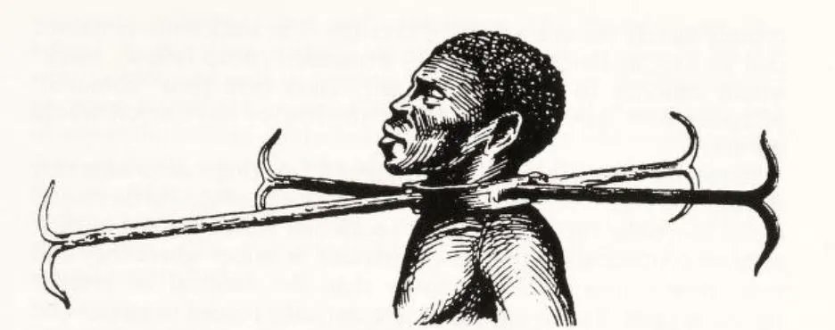 AfricanArchives's tweet photo. Neck collars were also placed on them for months to remind them of their wrongdoing if they did any 'wrong'. Collars were thick and heavy and often had protruding spikes that made fieldwork difficult and prevented the wearer from resting at night. https://t.co/OEx7faK6G8