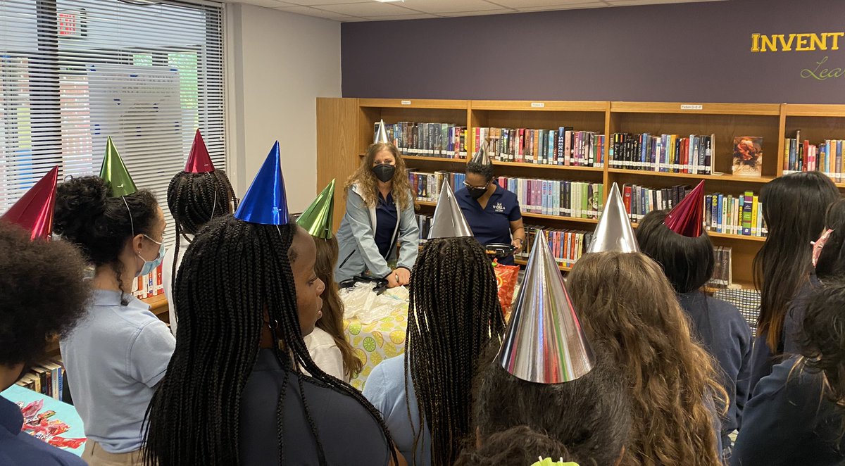 Ms. Smith’s Project Management class celebrated Ms. Baker’s retirement this afternoon <a href="/WakeGirlsLead/">WYWLA</a>