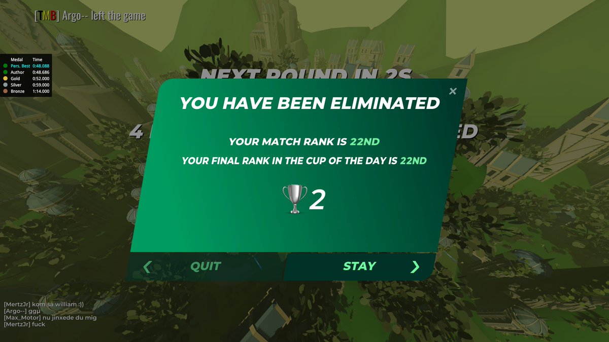 I'm so happy with today's COTD, I got my best result yet! div 1, 22nd place, so hyped!!