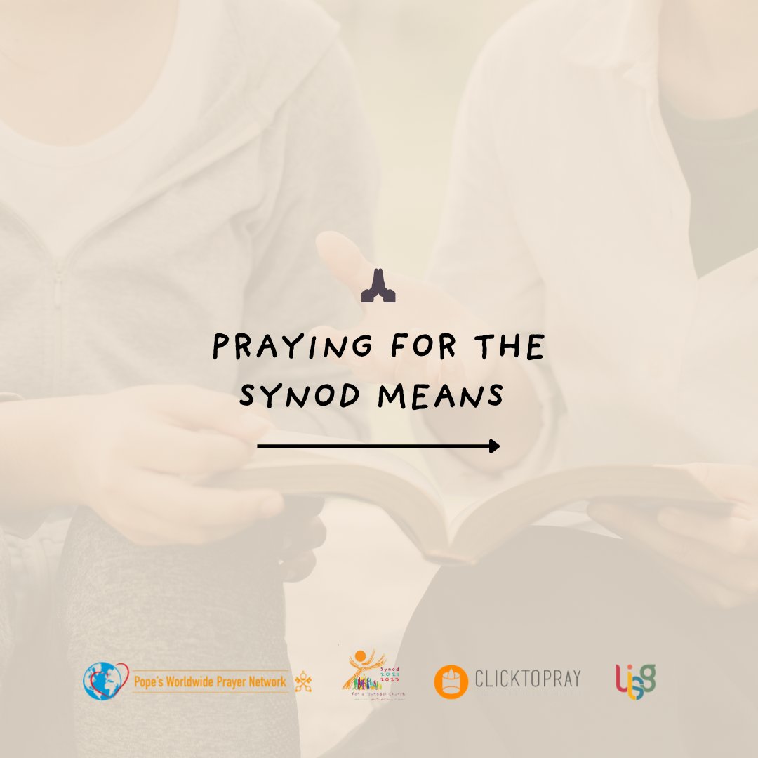 Synod_va's tweet photo. We #walktogether in this synodal process in mutual listening, respect, and openness to the inspirations of the Holy Spirit because the Synod is first and foremost, a spiritual process. But what does praying for the Synod mean? #synod #listeningchurch #prayforthesynod https://t.co/biVGDH4I6y