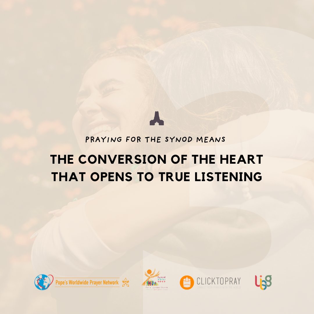 Synod_va's tweet photo. We #walktogether in this synodal process in mutual listening, respect, and openness to the inspirations of the Holy Spirit because the Synod is first and foremost, a spiritual process. But what does praying for the Synod mean? #synod #listeningchurch #prayforthesynod https://t.co/biVGDH4I6y