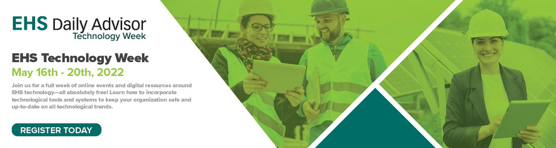 EHSLdrs's tweet image. Mark your calendars! #EHSTechWeek2022 kicks off on May 16th! This week-long, free event features industry leaders from  @alcumusNA,  @AvettaNews,  @CoritySoftware,  @Intelex,  @KPAonline  &amp;amp; more! bit.ly/3vHXcxv