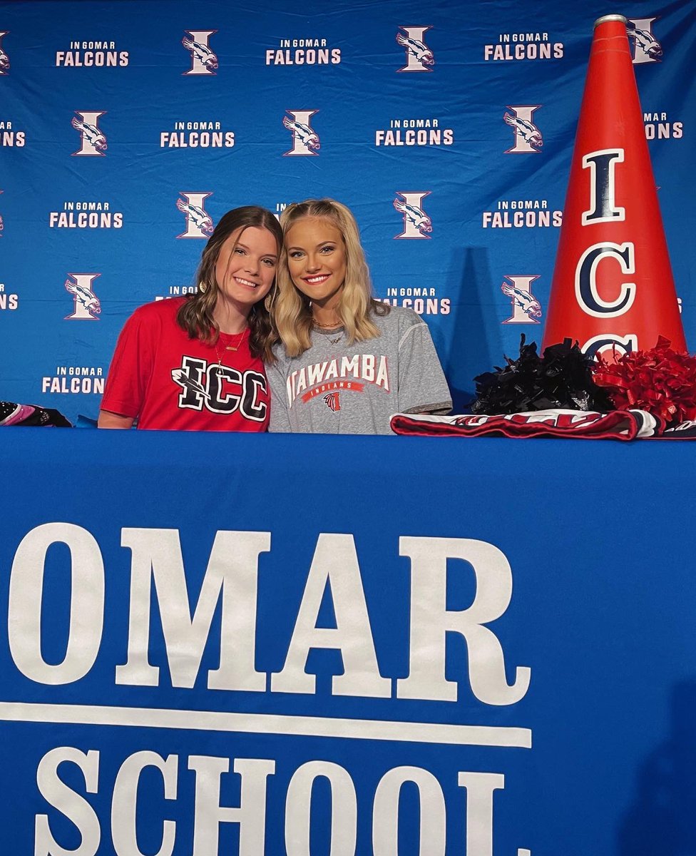 falconfans_'s tweet photo. Congratulations to Itawamba Community College cheer signees Carley Bell &amp; Rylie Ozbirn https://t.co/rCQU93eAur