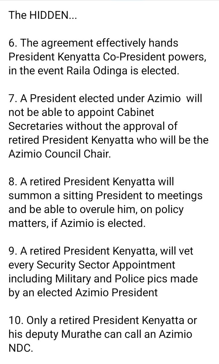 OleItumbi's tweet photo. The Hustler Nation Intelligence Bureau (HNIB) agents are reporting that:

1. A group of Azimio affiliated Secretary- Generals have been denied access to the AZIMIO agreement deposited with the Registrar of Political Parties.

....It is so DECLASSIFIED! https://t.co/eZEdDq6vRd