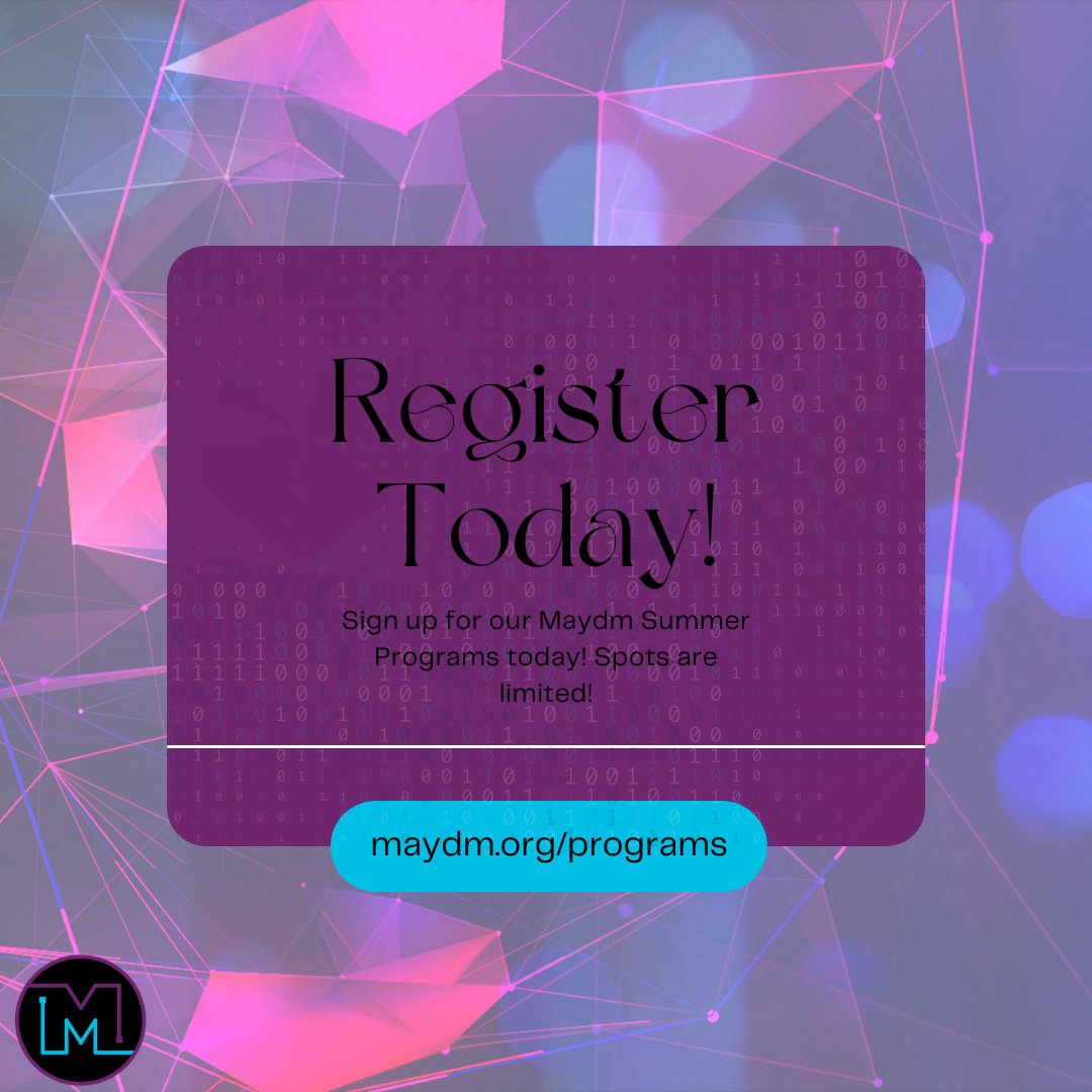 maydmtech's tweet photo. Have you signed up for our summer programs yet? Don’t wait! Our spots are limited!
We have a variety of program options to choose from in locations across Madison.
We’ll see you this summer! Visit https://t.co/4p75xxM8ru to sign up! https://t.co/FKv8lShCoI