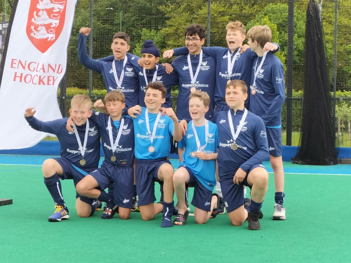YarmBoysGames's tweet photo. Well done to our U13 Hockey team  who finished 4th in the country at the National Hockey Finals in Nottingham today- just missing out on the final. Superb effort, lads! 👏 #TeamYarm https://t.co/t4GdNjPdIx