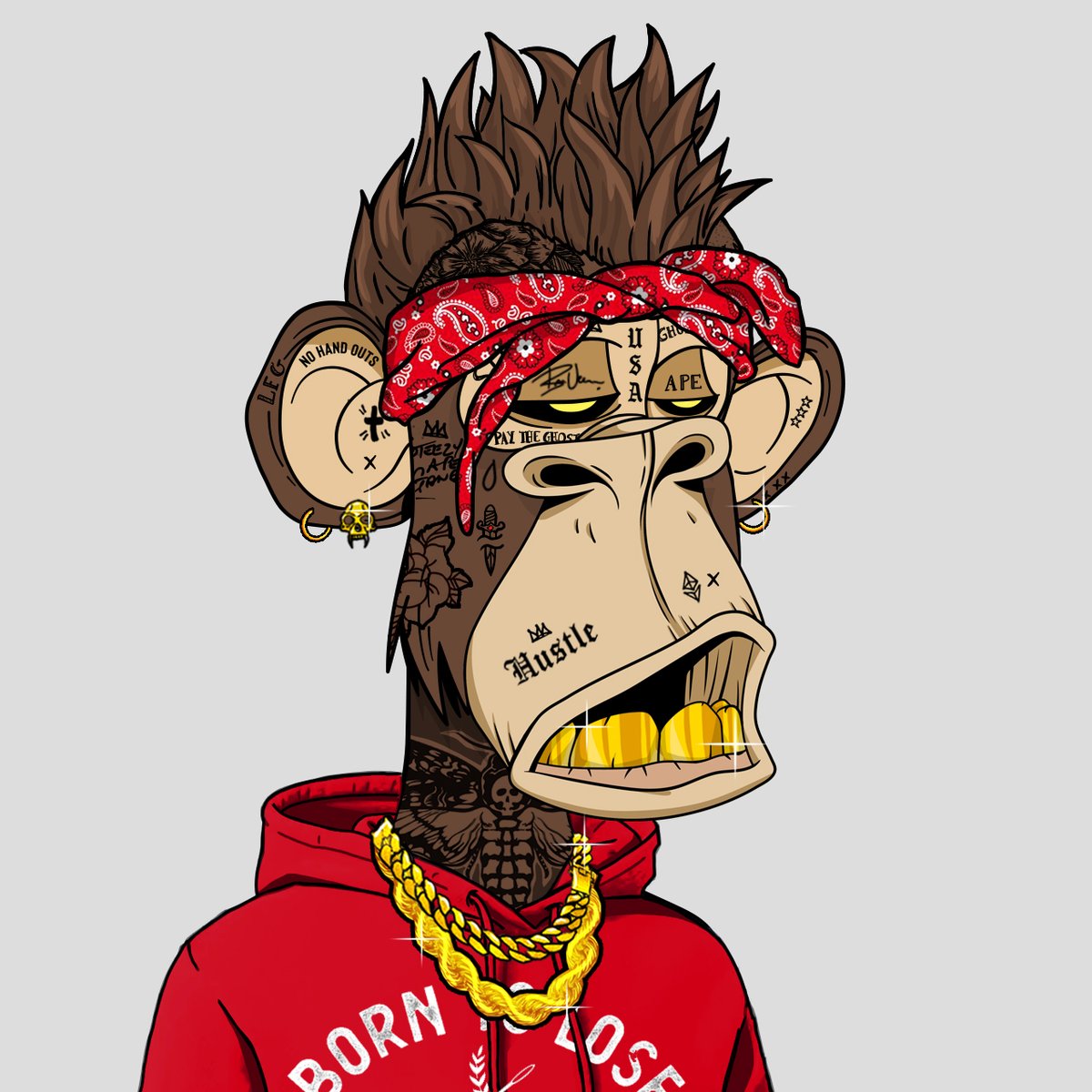 Hey fam this new piece is so sick. This dude goes fucking hard with the mohawk and tatted dome ooosh Let's get it fam. Rocking the <a href="/randall_pich/">Randall Pich</a> TOP THREADS "BORN TO LOSE, BRED TO WIN" hood. Introducing

HAWK

@steezyapegang #SAG #STEEZYAF #PUNK <a href="/randall_pich/">Randall Pich</a>