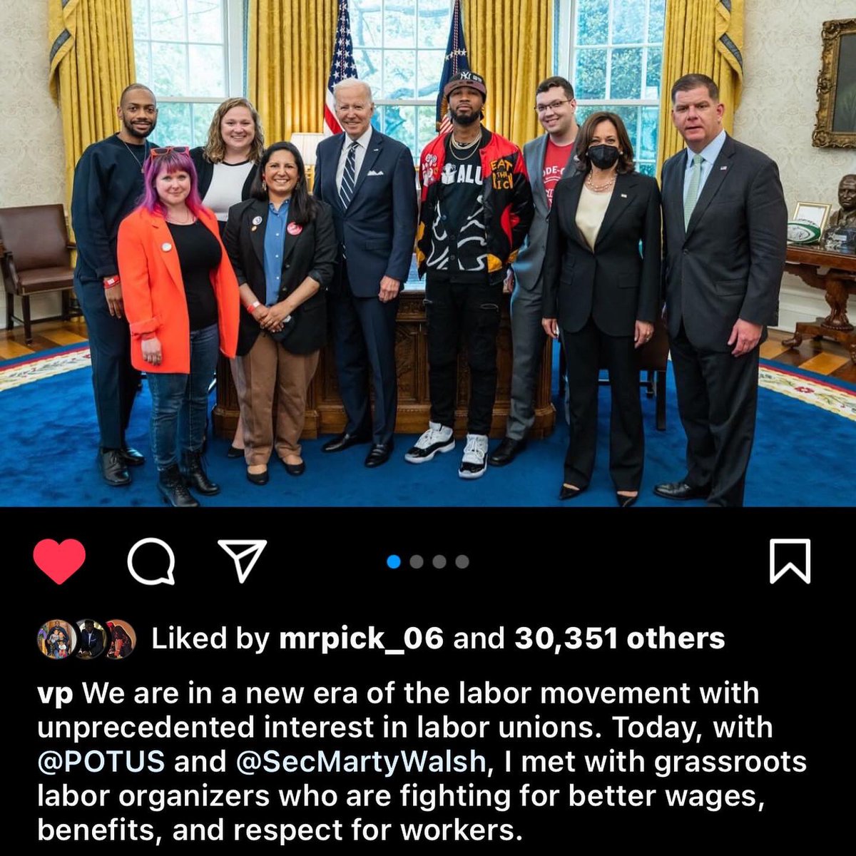 itsdamienso's tweet photo. Workplace Organizers (including myself) spoke with the VP &amp; Pres yesterday. @reiunionsoho https://t.co/mP0w6D4uZ5