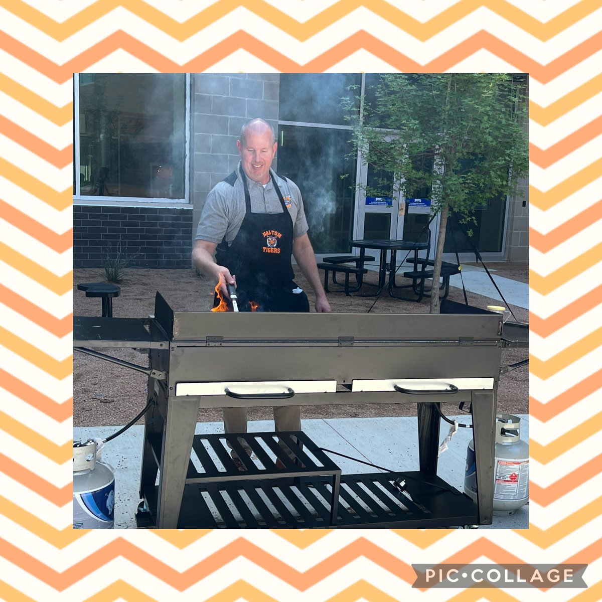 What a great way to recognize our cafeteria staff members and our teachers with a little cookout in the courtyard! #wearebirdvilleisd #bisdshines