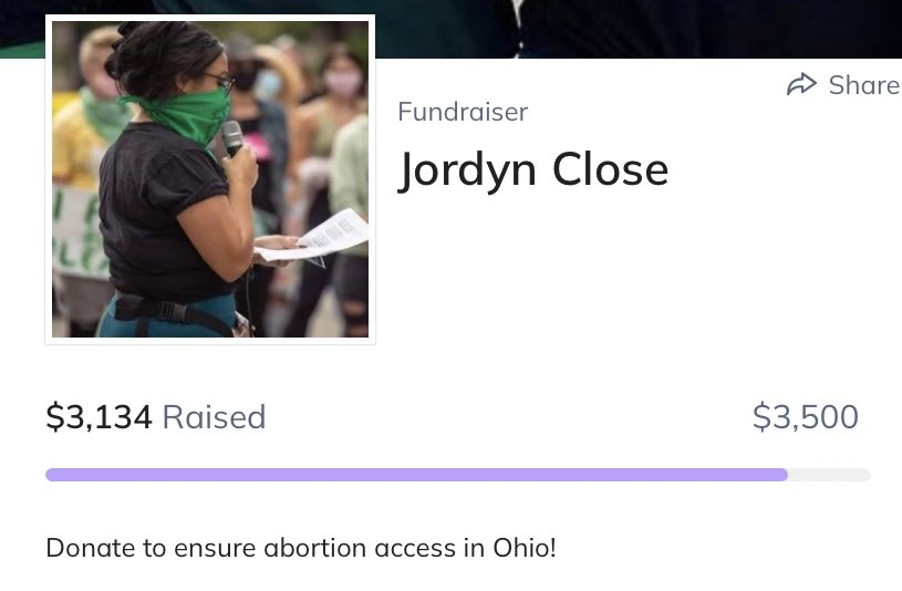 I am SO close to my goal! Only $366 to go!🤠
Can you help me support Ohio’s only statewide abortion fund, @WHOohio?🤪 
#LiberateAbortion #FundAbortionBuildPower 

fund.nnaf.org/fundraiser/377…