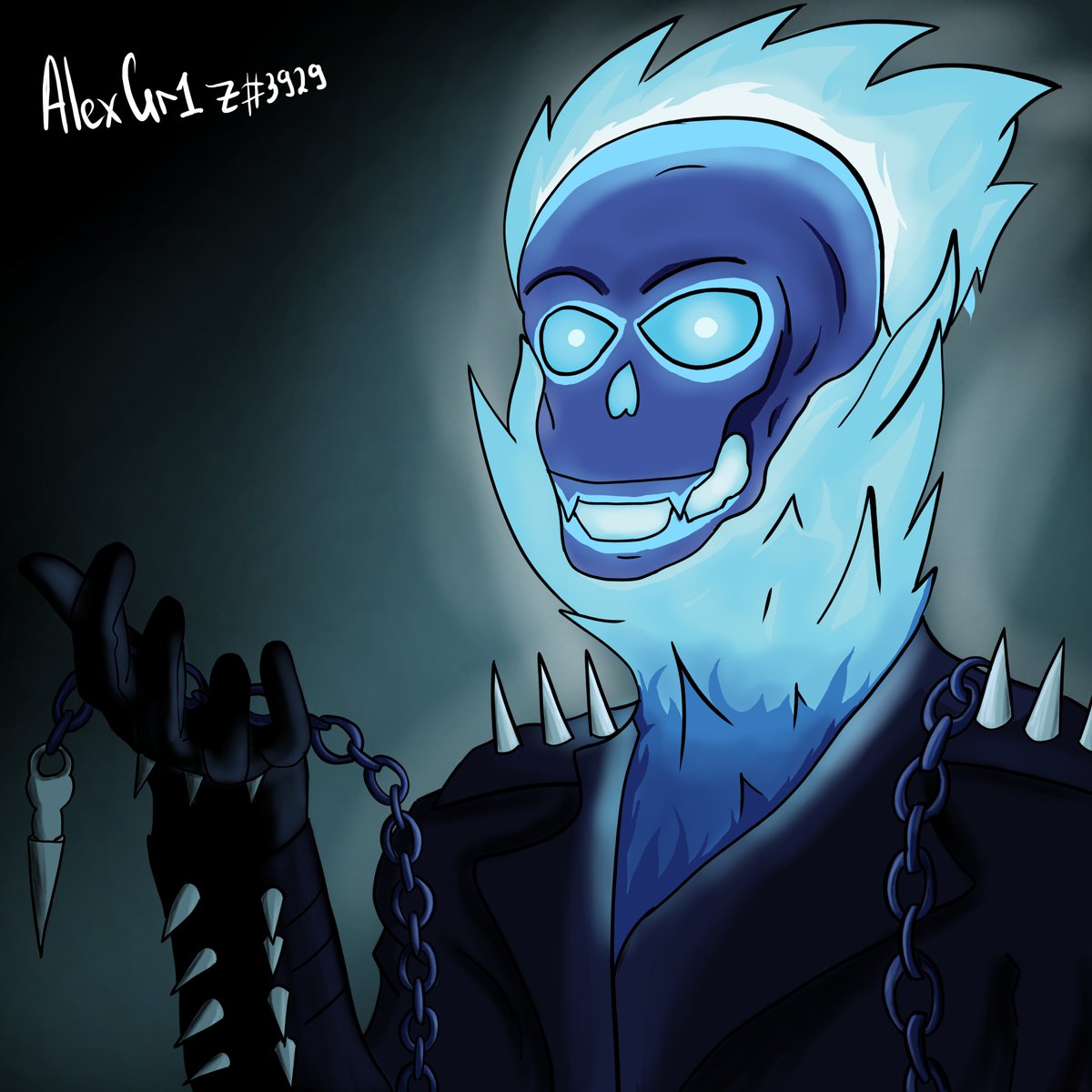 Alex_Gr1z's tweet photo. "He became possessed by the fiery mad angel Zarathos and was able to transform into the being known as the Ghost Rider"
Discord: AlexGr1z#3929
@JIKANSTUDIOS 
@0xcorrupt @DearTerminal @0xYoshiomatsu 
@eshasonline @SagardZz @_armanDAO https://t.co/QKpcI05x7E