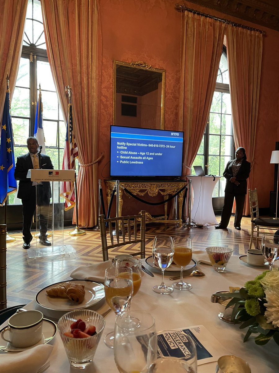 JaniceTPS's tweet photo. Had the opportunity to liaise at the French Embassy NYC with Consulates from around the world to discuss the impact of Domestic Violence throughout the world. Very informative. https://t.co/ZMdyB9SgZD