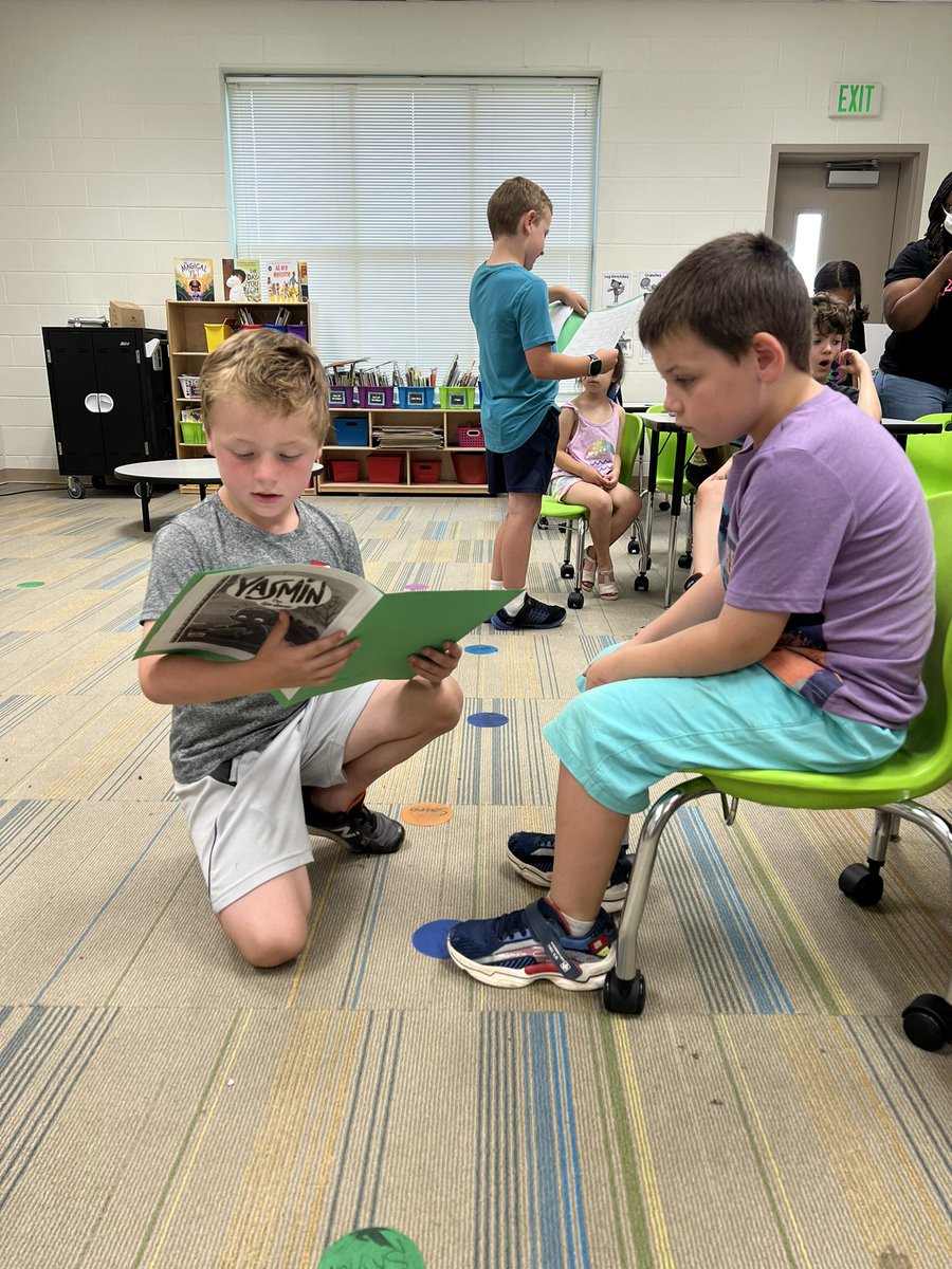 Thank you @Mrs_JohnsoN1st and <a href="/Mrs_Gray1st/">Jamie Gray</a> class for reading your book reports! I know our class is eager to learn these skills next year!