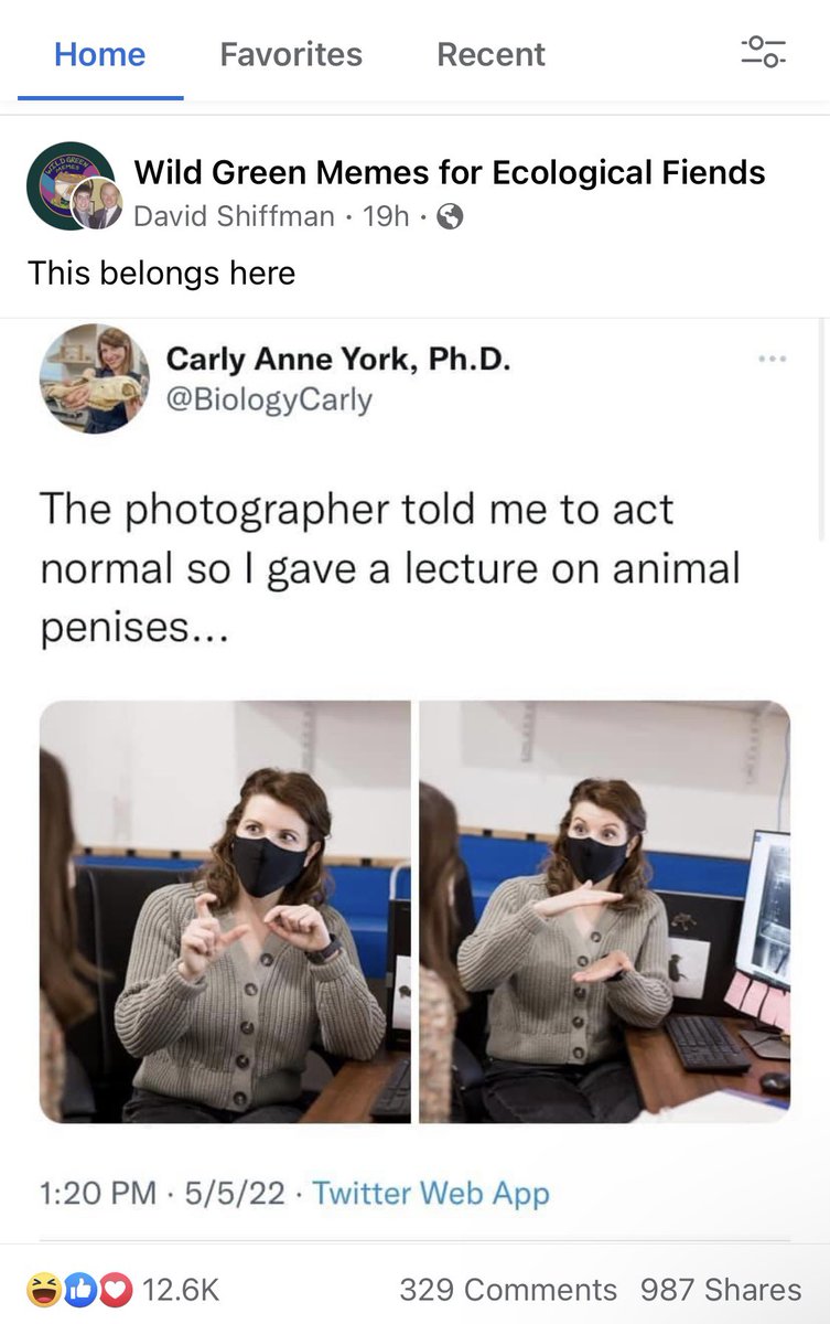 AstronautAbby's tweet photo. Spotted in the wild! @BiologyCarly you’re on Wild Green Memes! 🎉 https://t.co/ewGgYq33Jl