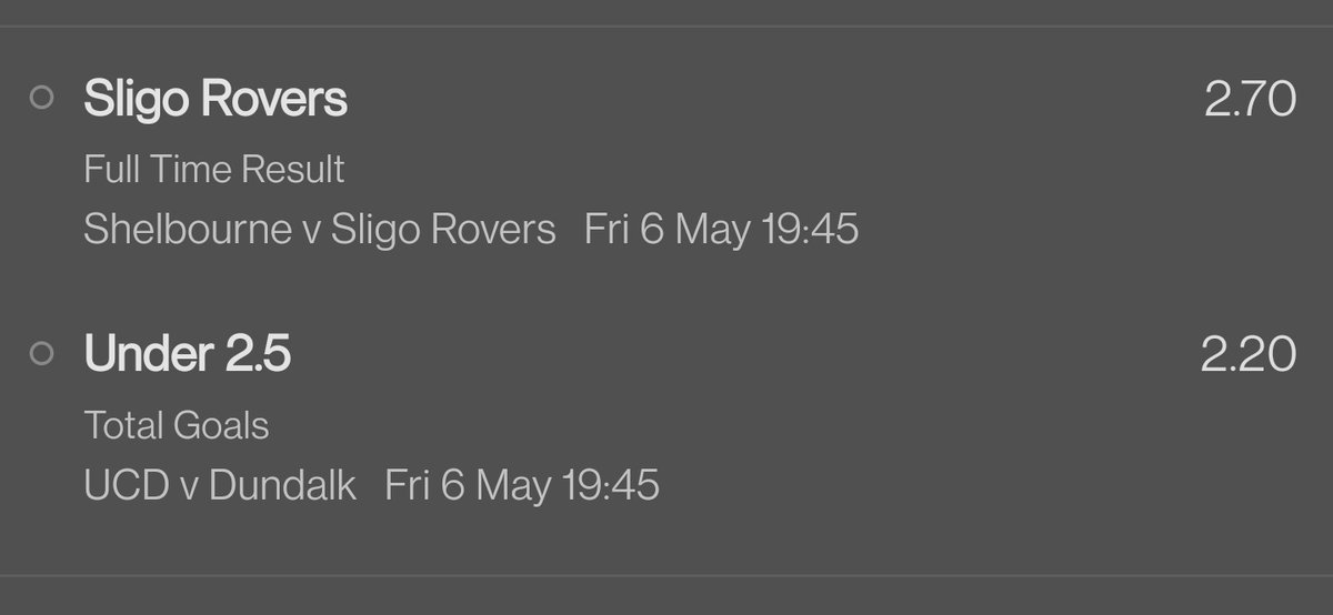 Bets_FC's tweet photo. The system has thrown up this double for tonight.

If it comes in 1 follower will win a tenner.
Just retweet this and follow us to enter 

*This isn't a tip as the system is in a trial phase.

#football #Ireland #betting #comp https://t.co/C05klDuYqm