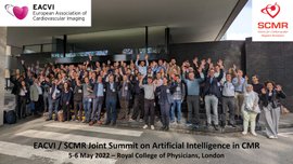 1st EACVI/SCMR workshop on AI in cmr. GREAT meeting. #EACVI #SCMR #whycmr