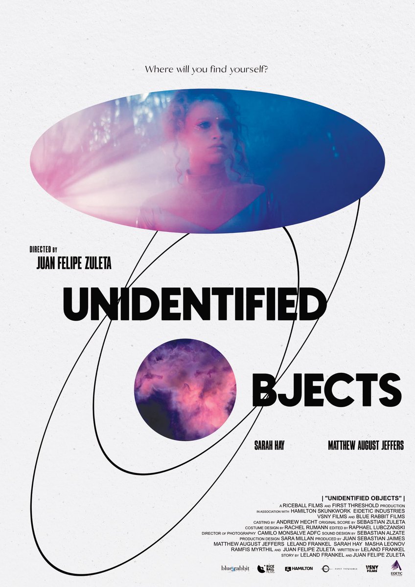 JeremyArblaster's tweet image. Can finally say that I designed this poster for the wonderful #UnidentifiedObjects starring @_sarahhay &amp;amp; Matthew August Jeffers, which will premiere at @InsideOutTO this year! 
More info via @DEADLINE 
deadline.com/2022/05/inside…