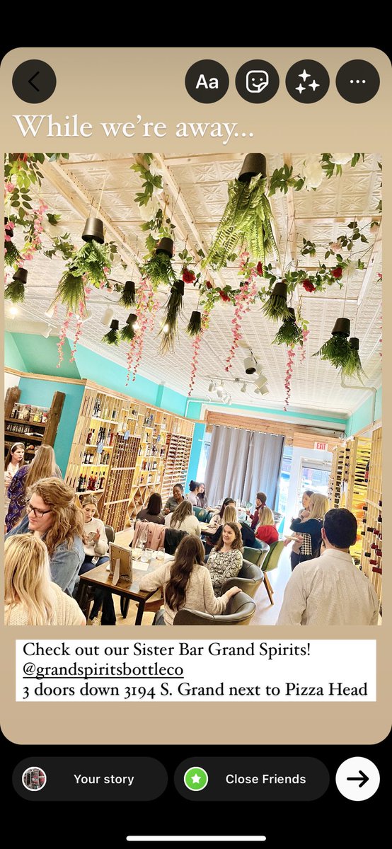 CafeNatasha's tweet photo. While we’re under construction, we’d love to have you try our Sister Bar @Grandspiritsco 

Cozy spot a few doors down from the Gin Room 3194 S. Grand showcases natural wines &amp; spirits by the pour w/ a chill environment, weekly live music and tasting events! 

Check out the vibe! https://t.co/hrBkVUG1wc
