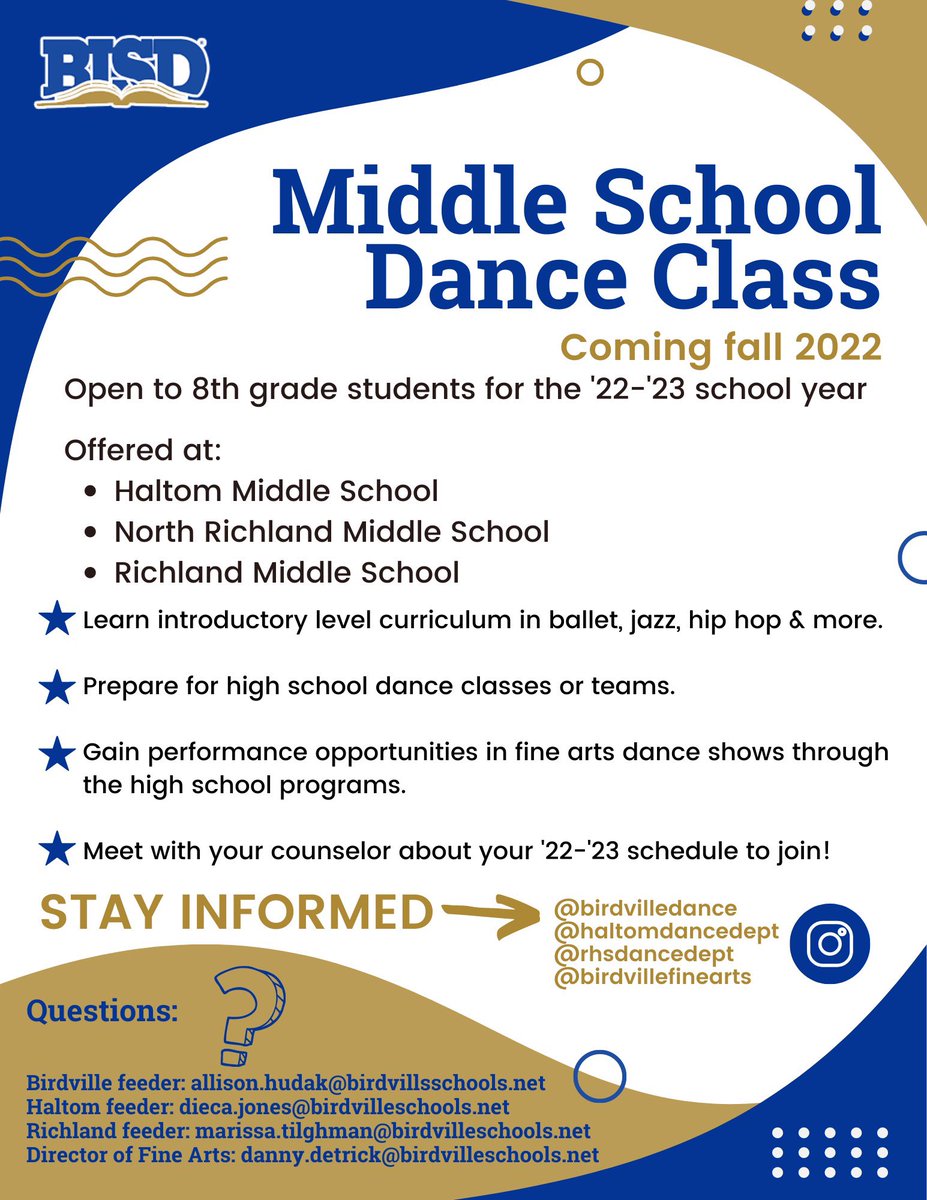 Calling 22-23 HMS 8th graders! See Mrs. Goad to add this great class to your schedule. #wearebirdvilleisd #bisdshines