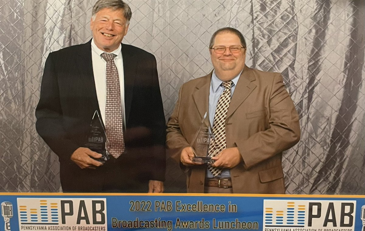 WKOK1070's tweet photo. Pennsylvania Association of Broadcasters for honors Dave Ritchie and Kevin Herr with the award for Outstanding Coverage of a Local Sporting Event for MCA at Shikellamy Football on WKOK. #PABAwards https://t.co/Rl7Bf8cXvT