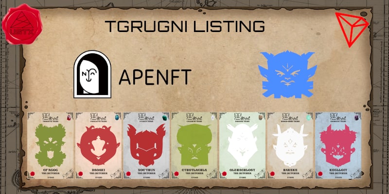 Real_NFT_'s tweet photo. The TGrugni collection is officially listed on APENFT marketplace

100 hand-crafted artpieces made by Barzulfo. Browse them on: https://t.co/hkLxvtfA0h

Get the NFT and claim the real item on https://t.co/PMQi6VZiEC

Original, unique, real, only on #TRON by #USTX Team https://t.co/OUugmtgl8S