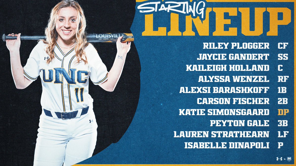 Your Senior Day starting lineup!

#GetUpGreeley🐻🥎