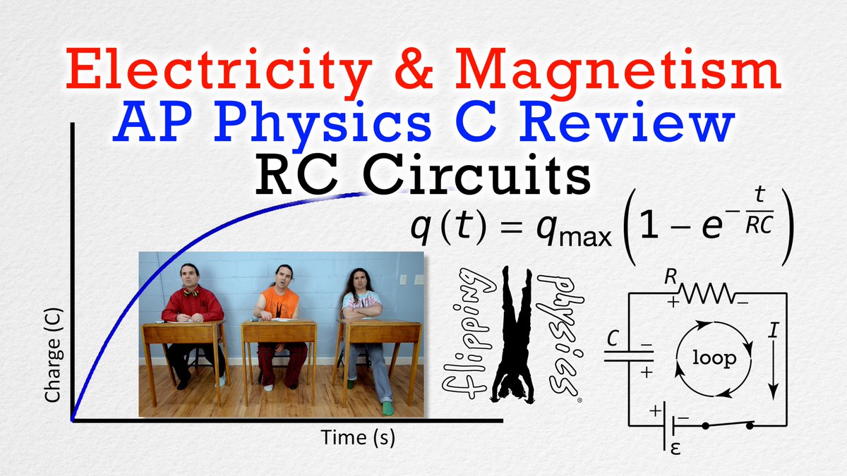 FlippingPhysics's tweet image. NEW VIDEO! - RC Circuits
Review for AP Physics C: Electricity and Magnetism
Check it out, eh! youtu.be/FYsfp4bZc2w
#APPhysicsC #RCCircuits #TimeConstant