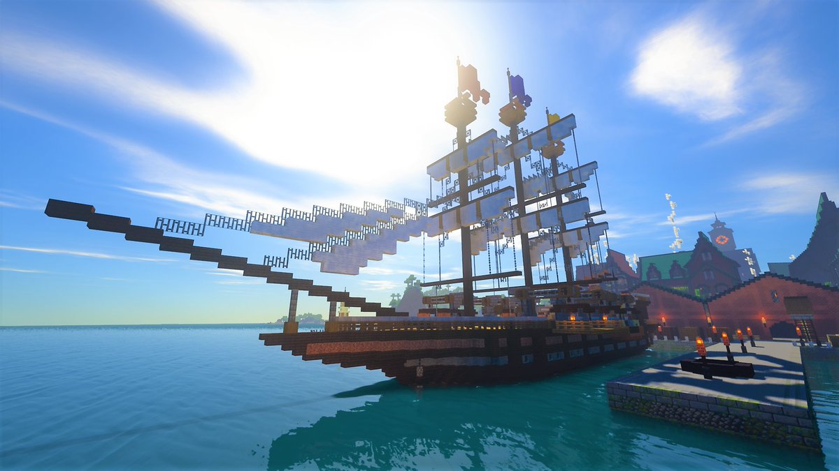 ttnewt1's tweet photo. 停泊する帆船🚢

#マインクラフト
#Minecraft https://t.co/mlDEPNGT3E