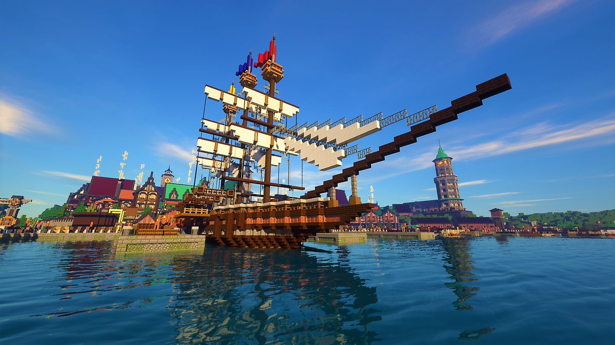ttnewt1's tweet photo. 停泊する帆船🚢

#マインクラフト
#Minecraft https://t.co/mlDEPNGT3E