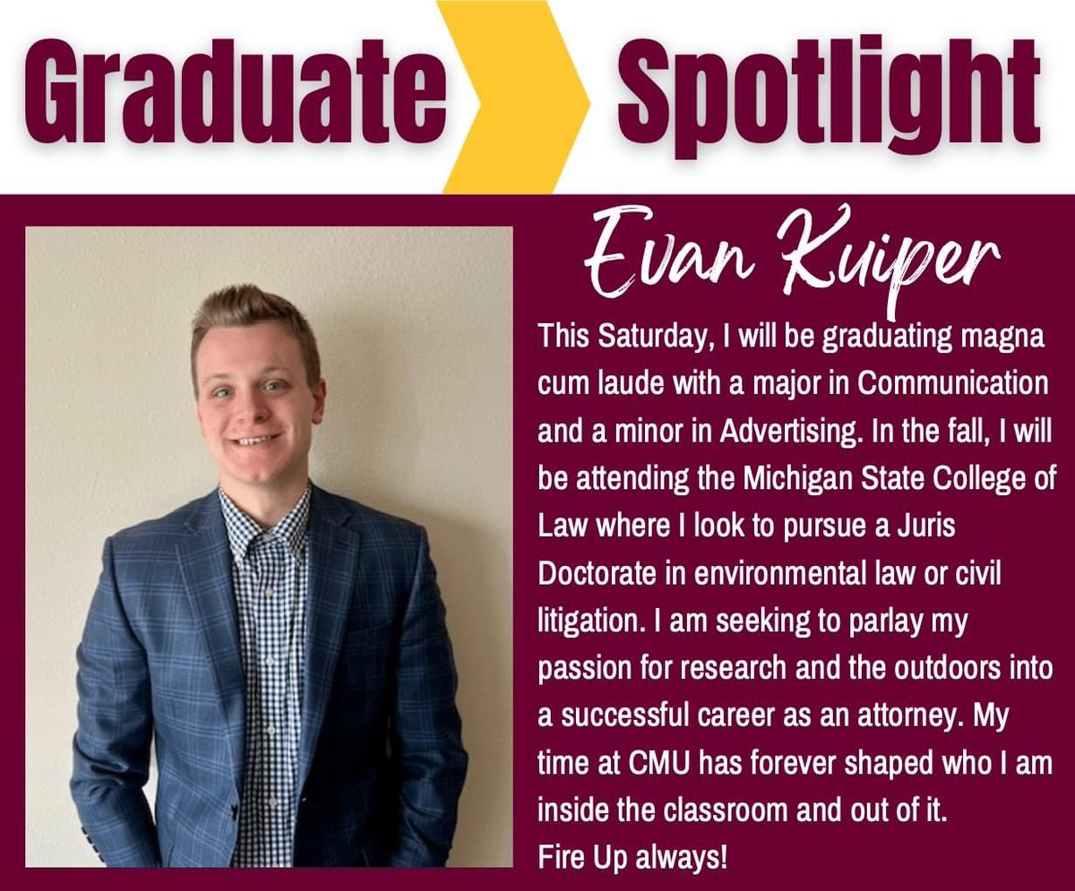 cmichcom's tweet photo. Graduation is this weekend and we’re celebrating our seniors!

Congrats Sam, Lacey, Evan, and Tyler!

🎓🔥🆙

#graduation #graduation2022 #fireupchips #fireupforever https://t.co/vV4XLOdGsw
