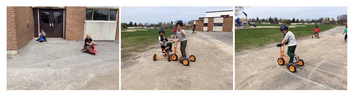 StarsInKinder's tweet photo. The traffic on the yard @JGSimcoe_LDSB just got a little busier thanks to @PlayYGK! We were able to buy scooters and tricycles for our primary students to enjoy 💙⭐️ We  loved  creating  with  the  boxes  as  much  as  the  toys! https://t.co/vVPHkdIvuc
