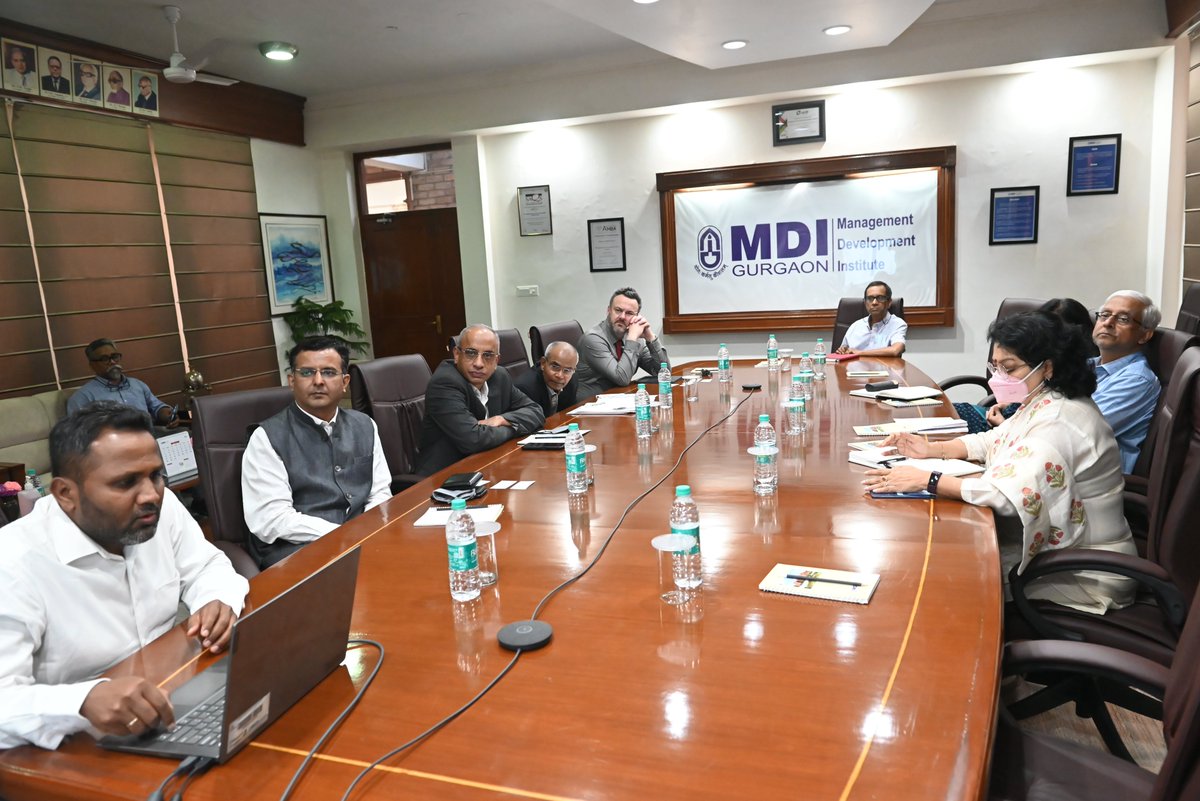 MDIGurgaon's tweet photo. Justin C McCarthy, CEO of Professional Risk Managers’ International Association, accompanied by a delegation, visited the MDI Gurgaon campus May 6, 2022, and held talks with the Institute’s Director Dr. Rajesh Chakrabarti and Deans.
#MDIGurgaon #PRMIA https://t.co/S2ODymEuQC