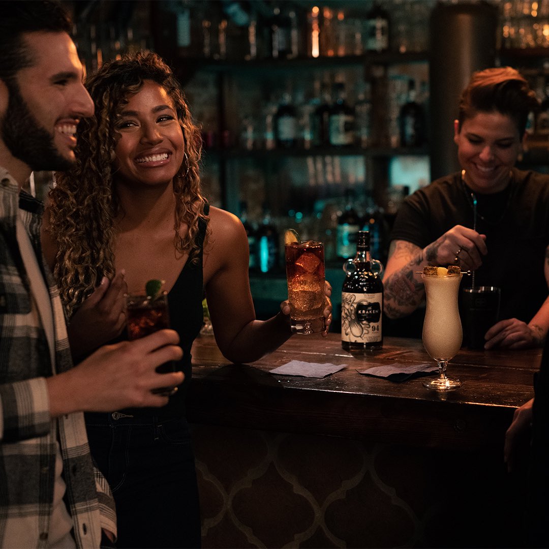 KrakenRum's tweet photo. Dark doesn’t mean antisocial. Make an introduction with #KrakenRum #StepIntoThedark https://t.co/Fe4sDXiDO3
