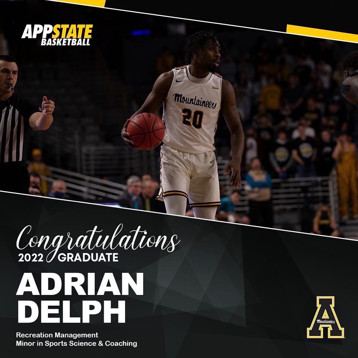 AppStateMBB's tweet photo. Many years of hard work, both in the classroom and on the court, have led to this moment. Join us in congratulating four of our players on graduating this weekend!

#TakeTheStairs https://t.co/QeV3MjdZWQ