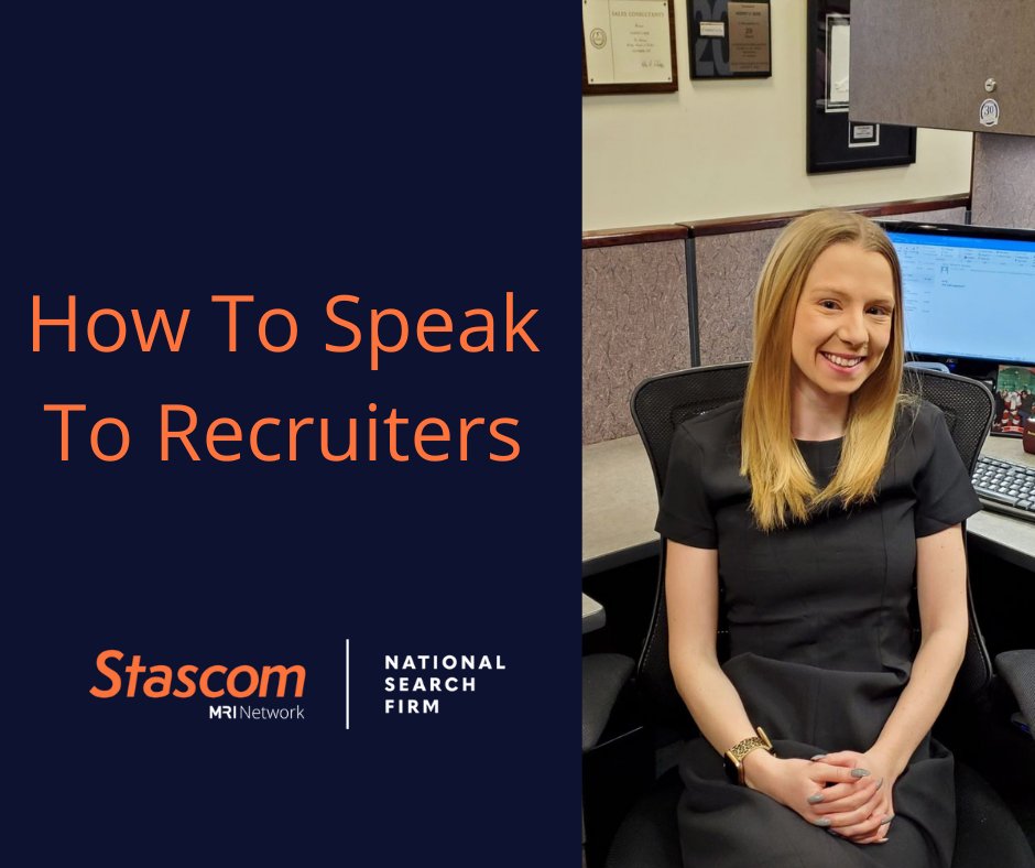 StascomTech's tweet photo. Feeling like reaching out to a recruiter to find a new career opportunity? Our newest recruiter, Alexandra Palumbo, shares some tips on how to properly speak with recruiters. Check out the link below! https://t.co/DgDFSEdBwP