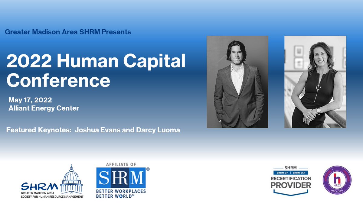 GMASHRM's tweet photo. Human Capital Conference May 17th!

Today is the last day for early registration pricing for the Human Capital Conference on May 17th!

Join over 200 of your HR colleagues for a day of learning and sharing.

https://t.co/BRrDHA985Q https://t.co/vIr3KeULEI