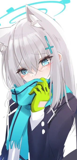 #100日チャレンジ 
#BlueArchive 
19日目 照れシロコ 