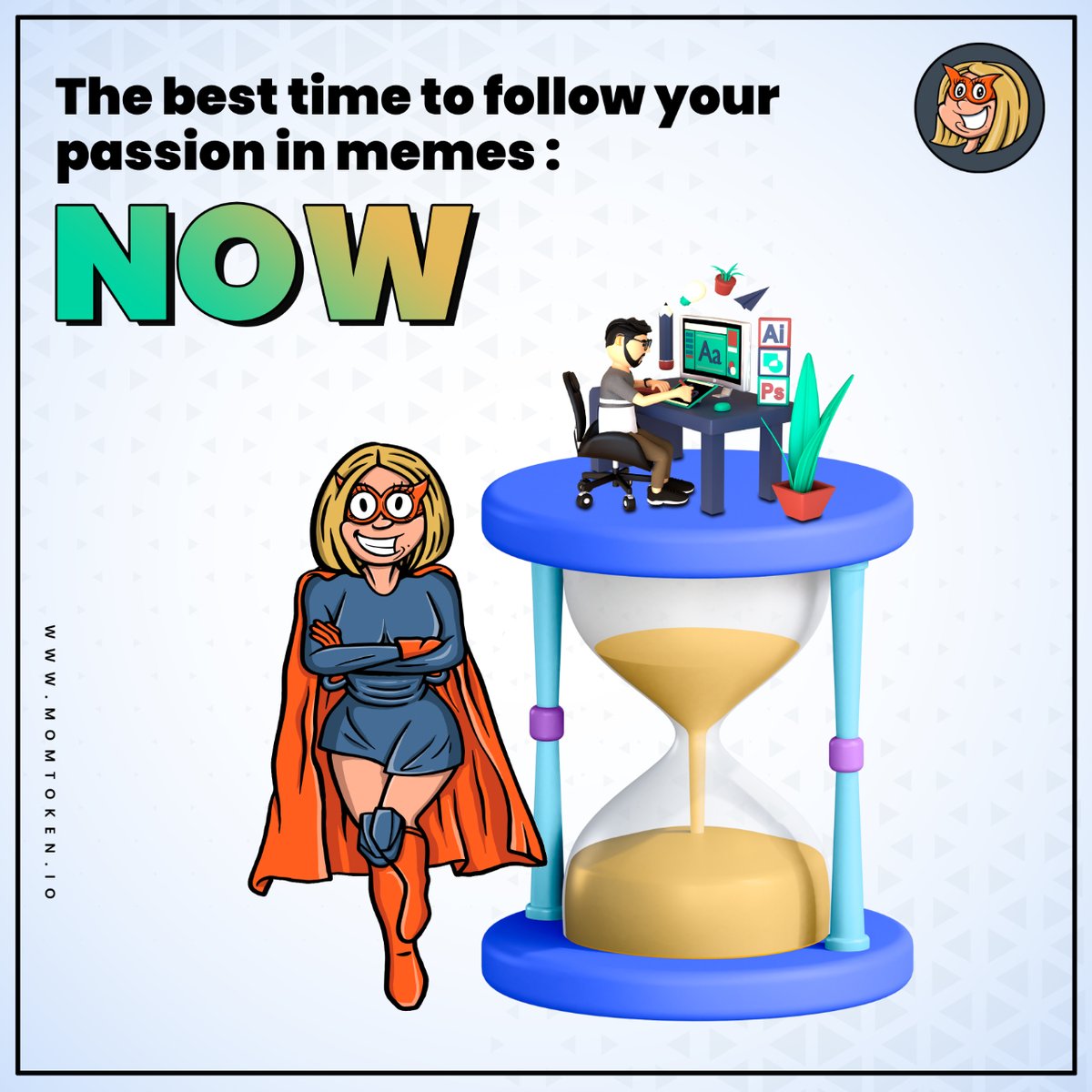 MomTokenGlobal's tweet photo. Do get into our Meme World! 

Join our Community: https://t.co/D7siBZZ2DV

#MOM $MOM #MOMToken #MotherOfMemes #NFT #MEMENFT #cryptocurrency #Crypto #MemeToken #100XToken https://t.co/6Mt71hpj1x