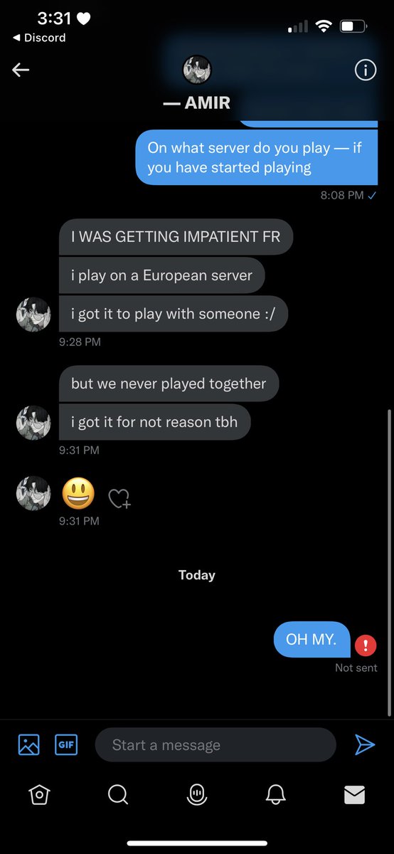 AMIR NOOOO WHERE ARE U.