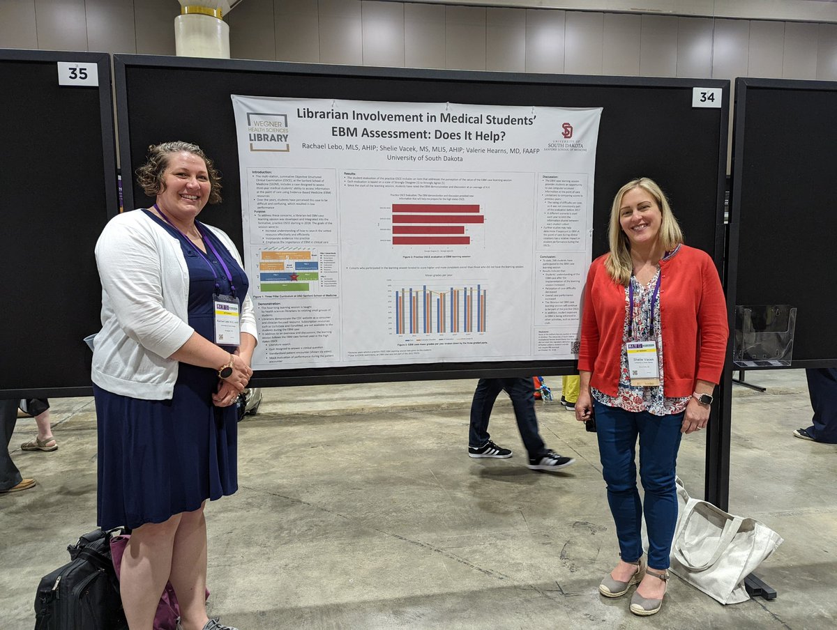 WegnerLibrary's tweet photo. Librarian Involvement in Medical Students’ EBM Assessment: Does it Help? Check it out in the #MLANET22 conference app or here: https://t.co/tj6XKtCYzd https://t.co/riSp8uRPAn