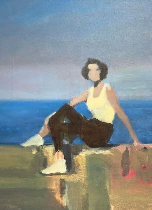 davidcstorey's tweet photo. Just finished this new piece, ‘One Bright Day’, 30x24" oil & mixed media on canvas #exploringmemory #oiloncanvas #figurativeart #fleetingmoments #contemporaryart #inmystudio #contemporarypainting #davidstoreyartist #collectingart #shadows #oilpainting #FridayFeeling #onebrightday https://t.co/BsrLDMhQIX