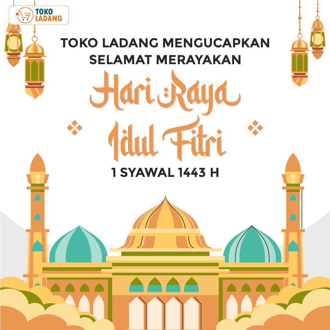 tokoladang's tweet photo. Segenap keluarga besar Toko Ladang mengucapkan Selamat Hari Raya Idul Fitri 1 Syawal 1443 H. Taqabbalallahu minna wa minkum. Minal aidzin walfaizin, Mohon maaf lahir batin. 🙏🏻

#IdulFitri2022
#TokoLadang
#SIPLahTokoLadang
#kemdikbud https://t.co/vuA14FTr87