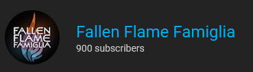 fallenflamex's tweet photo. Thanks for 900 subscribers! https://t.co/wXbMdsCLgO