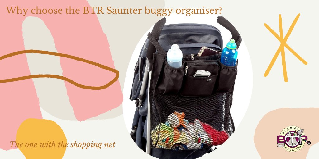 BTRDirectKids's tweet photo. For those of you with only a small shopping/clutter basket underneath your buggy (🙋🏾‍♀️) this is the buggy organiser for you. 
🥕🍞Underneath is a built in netted shopping bag, so you can pop your groceries or other shopping in there &amp; it'll hang neatly. 
https://t.co/Ao2LzU3luw https://t.co/icGlj7VFvM