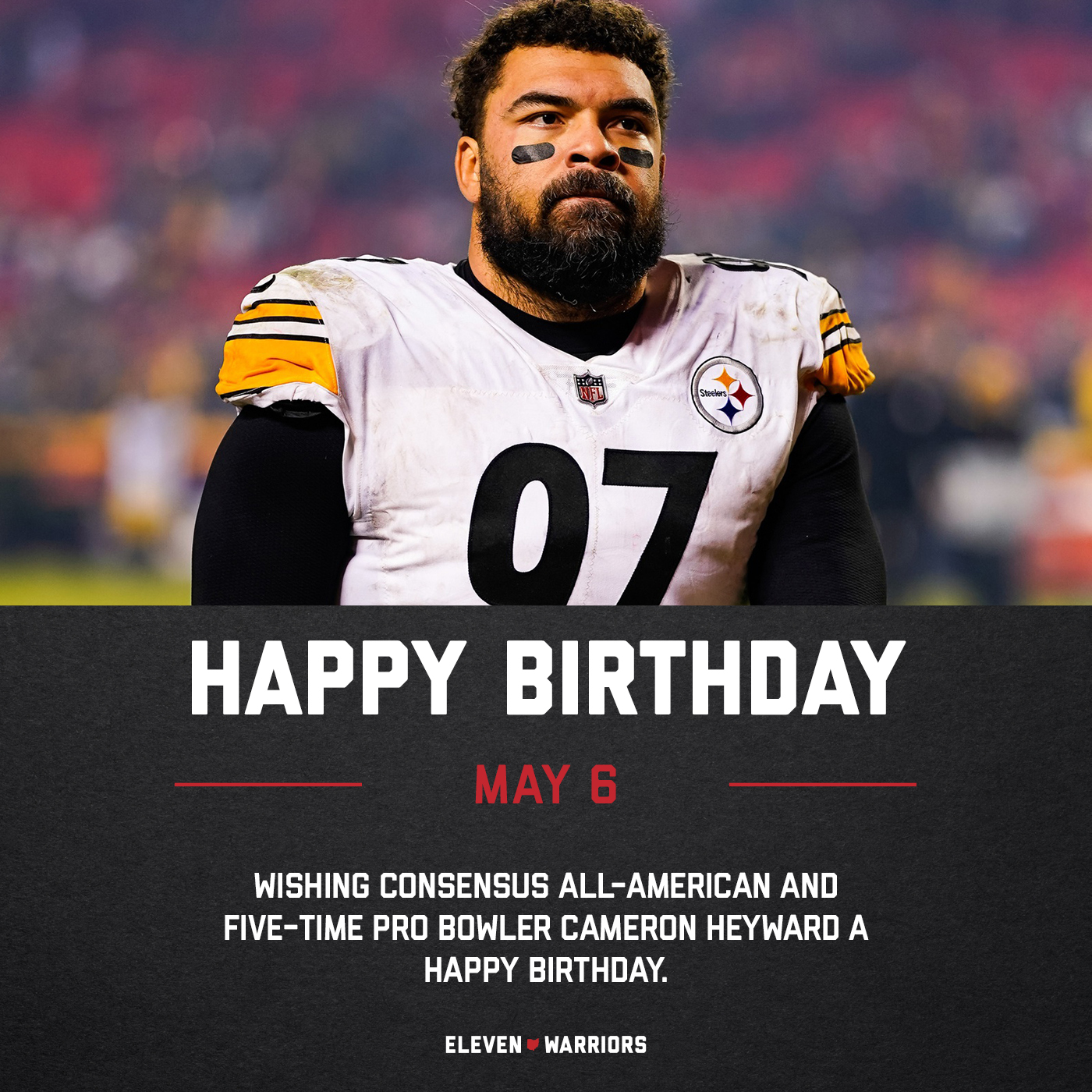 Wishing Cameron Heyward a happy birthday. 