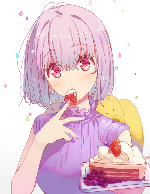 混更～
很早以前送给朋友的生日图 