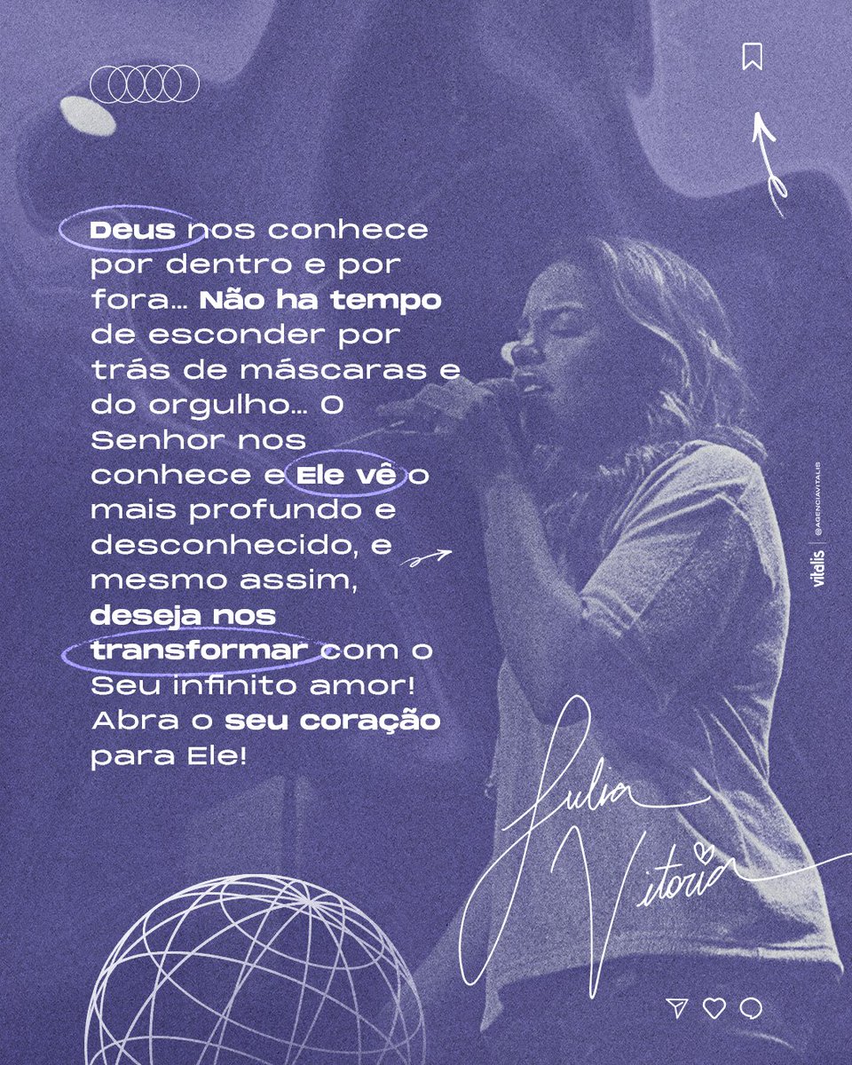 juliacvictoria_'s tweet photo. Deixe Jesus fazer uma transformação DE DENTRO PRA FORA! Mesmo com as nossas falhas Ele deseja nos encontrar e revelar o Seu infinito amor 💜
Esteja disposto, abra o seu coração.
#dedentroprafora #juliavitoria #transformação https://t.co/8ShAaZOSxn
