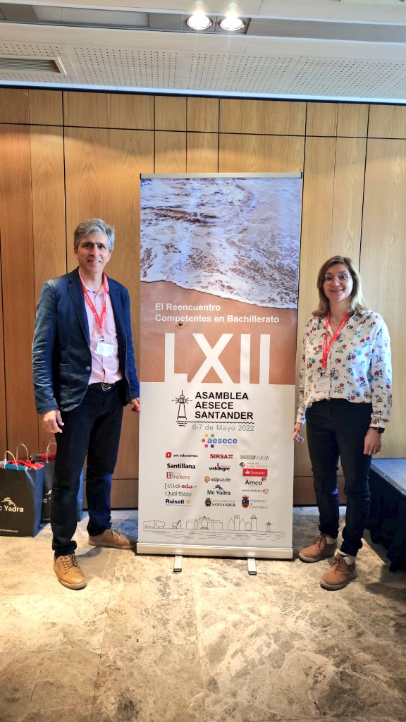 SafaUrgell's tweet photo. Hoy y mañana, Miguel Salamanca @MI_AMIGUEL, director del Equipo de Titularidad de los centros @SafaUrgell, y Julia Martínez @julijustri02, directora de Secundaria y Bachillerato de @Safaurgelmadrid, participan en la asamblea de @aesece_Es en Santander 👏🏻 #aesece2022 https://t.co/2sBvykk0t4